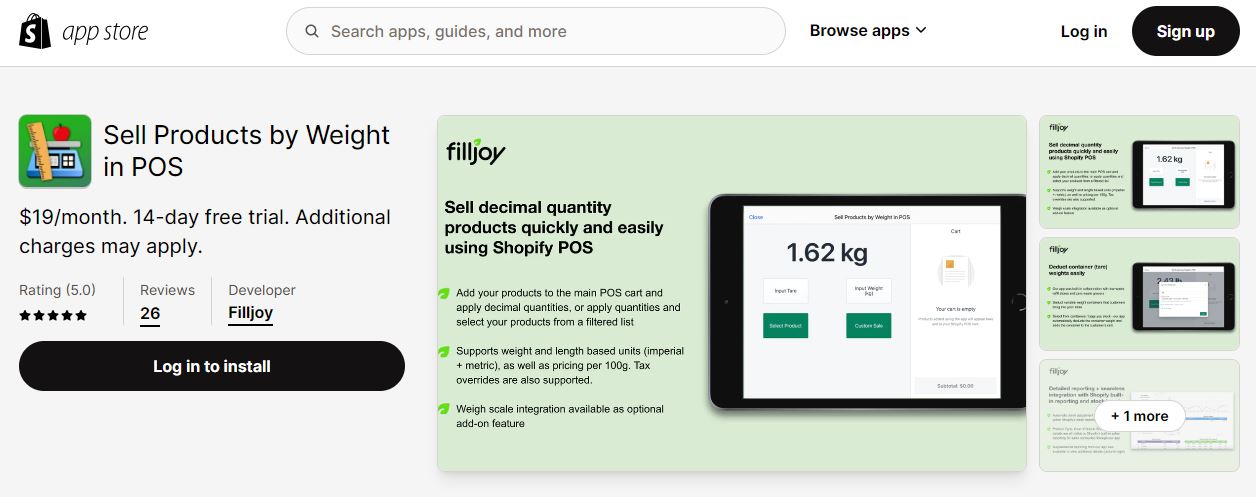 Sell Products by Weight in POS